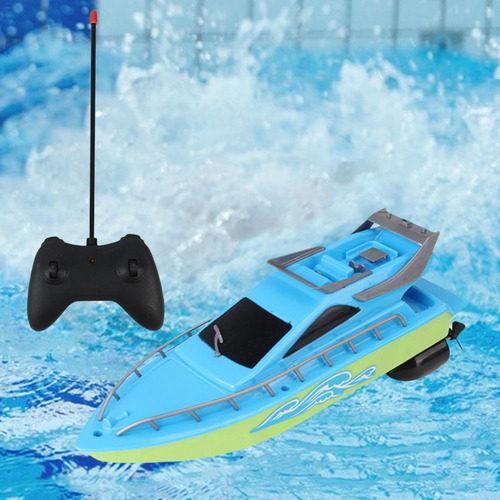 Barcos Rc Rápidos Juguetes Acuáticos Piscinas Azul