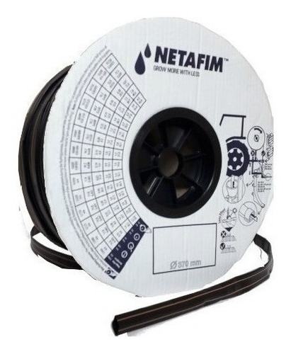 Imagem 2 de 4 de Tubo Irrigação Gotejamento Parede 8mil 30x30 2500 Mt Netafim