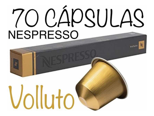 Cápsula De Café Nespresso Volluto Original Kit C 70 Cápsulas