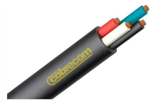 Cabo Pp 4x10mm De Cobre 1kv Nax Flexivel Com 7 Metros