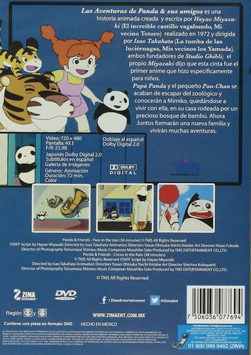 Las Aventuras De Panda Y Sus Amigos Pelicula Dvd