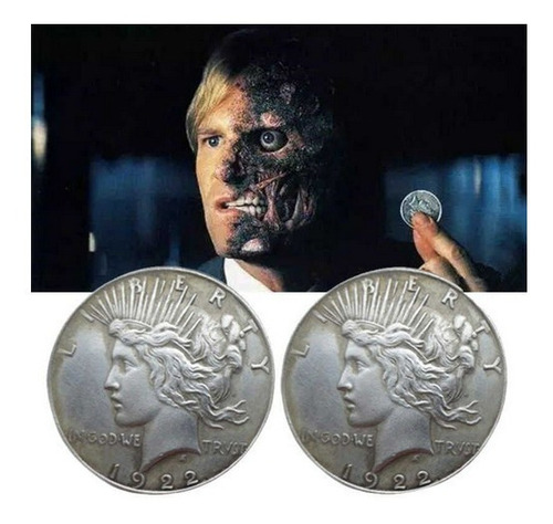 Par De Moneda Conmemorativa Dos Caras Batman Ambas Versiones (Usado)
