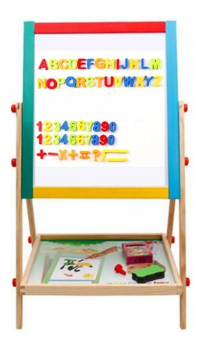 Imagen 1 de 7 de Pizarra - Pizarrón Infantil Imantada, Letras Y Números Niños