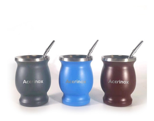 Set De Mate Y Bombilla Acerinox