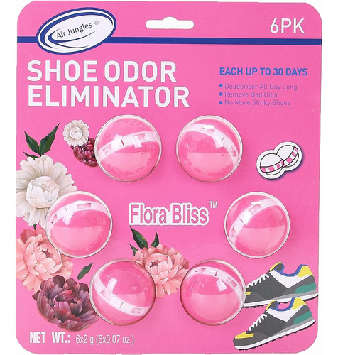 Air Jungles Odor Deodorizer Balls Para Zapatos, Bolsas De Gi