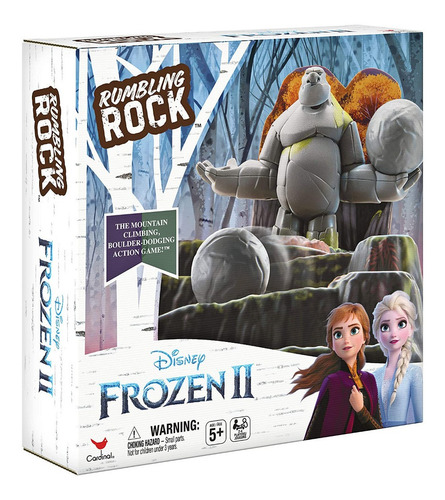 Juego De Mesa De Frozen Rumbling Rock Y Baraja Jumbo Olaf