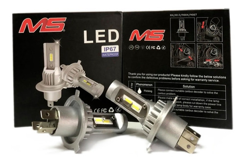 Imagen 2 de 8 de Par Bulbos Led 9007 Directo Ms Generacion 10