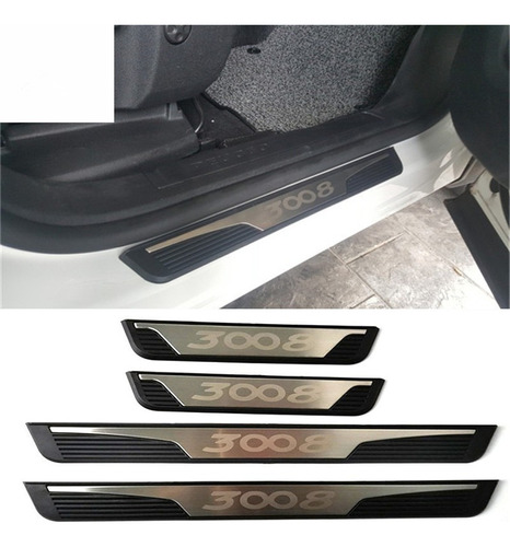 Pedal De Umbral Puertacoche Apto For Peugeot 3008 16-23