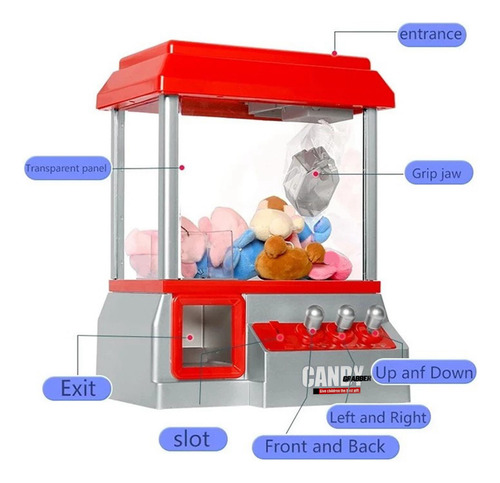 Candy Grabber Claw Machine Dispensador De Mini Juego De