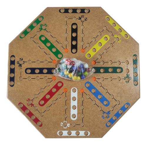 Juego De Mesa No Te Enojes Hua-hu 8 Jugadores Con Damas
