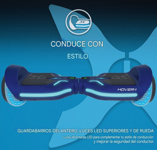 Hover-1 I-100 Motor 400w 11kmph Bluetooth Ruedas Led 6.5 PLG