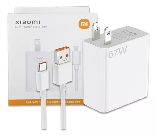 Cargado Xiaomi 67W carga rápida tipo C Original - Promart