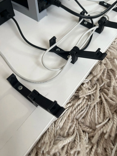 Organizador Escritorio Cables Pack X5 Setealo Gris