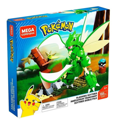 Mega Construx Pokemon Scyther Doble Filo 188pzs