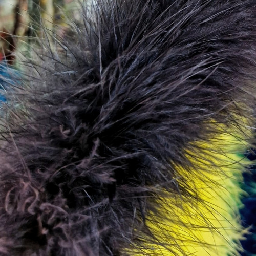 Boa Estola Marabu Premium - Plumas Artificiales Elegantes Negro