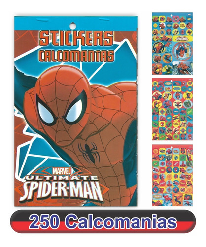 Block De Stickers Calcomanias Spiderman Mod 1- Pingusblock