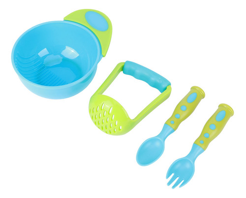 Cucharas Para Alimentar A Bebés, 4 Unidades, Machacador De A