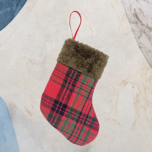 / 10 Piezas De Medias Navideñas De Tela, Calcetines De Papá