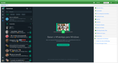 Wacrm 3.0 Automação Whatsapp + Chatbot - Licença Anual