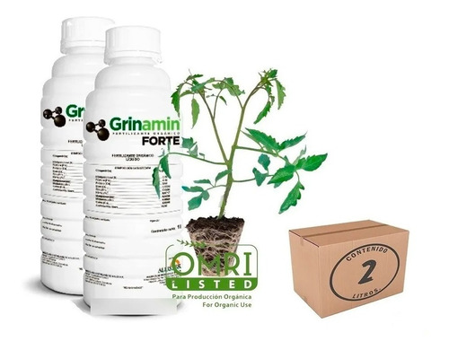 Grinamin Forte Abono Orgánico Ácidos Húmicos N P K  2 Lt E