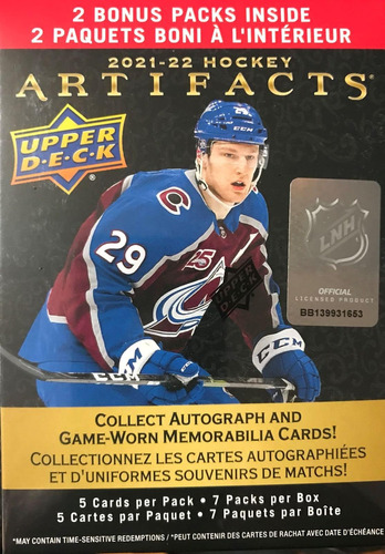 Upper Deck Artifacts Hockey Series Blaster Caja De Paquetes 