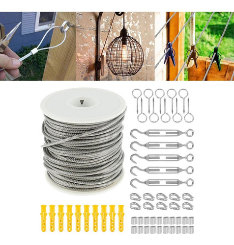 . Cable Cuerdas De Juego De Tendedero Cuerda De Cable De Pvc