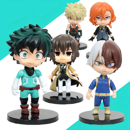 Figura De Acción Deku, Bakugo, Todoroki De Tenking My Hero Academia
