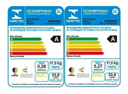 Lava & Seca 11 Kg Samsung Branca Com 12 Programas De Lavagem