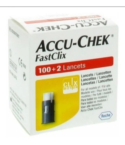 Lancetas Accu-chek® Fastclix 102 Unidades