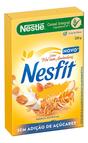 Cereal Matinal Integral Mel com Amêndoas Nesfit Caixa 220g