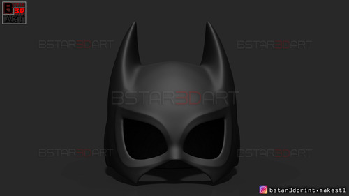 Imagen 2 de 4 de Mascara De Bat Girl Dc Comics- Arte Plastico