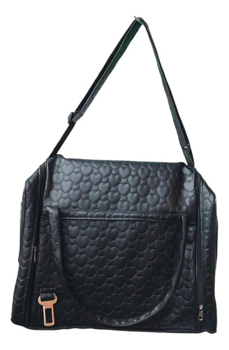 Bolso Transportador Ecocuero Viaje Paseo Mediano Perro Gato