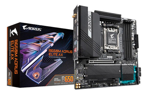 Tarjeta Madre B650m Aorus Elite Ax Am5 Ddr5 Micro Atx