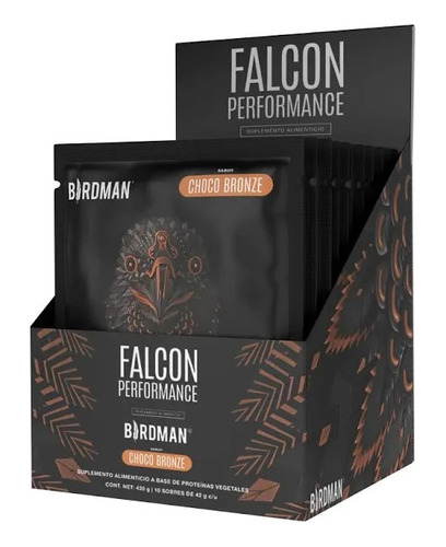 Falcon Proteina Multipack 12 Sobres 42gr Vegana Chocolate