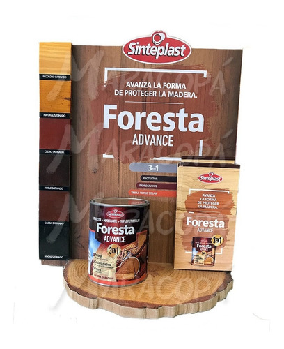 Protector De Madera Foresta 3 En 1 Int Ext Sinteplast 4 L