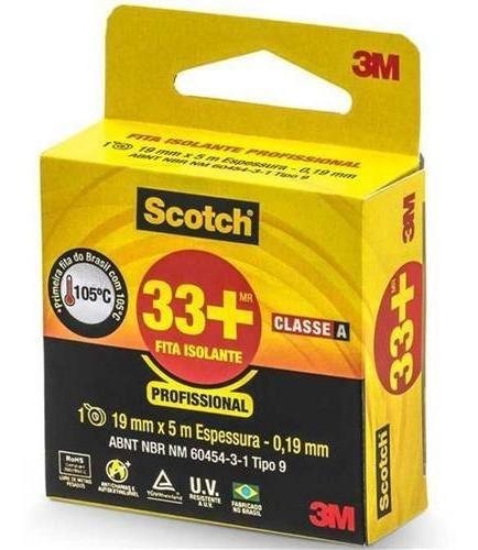 Fita Isolante 3m Scotch 33+ 5m X 19 Hb004162127