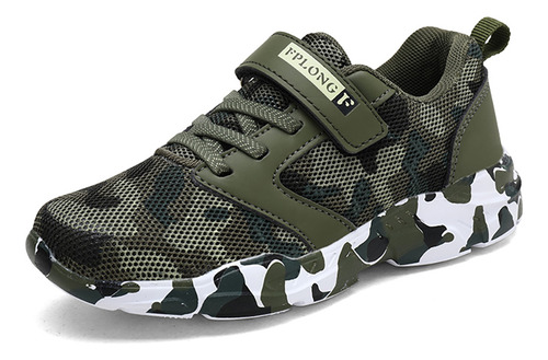 Nuevas Zapatillas De Tenis Para Niños, Calzado Deportivo Informal De Camuflaje A La Moda, Transpirables Y Cómodas