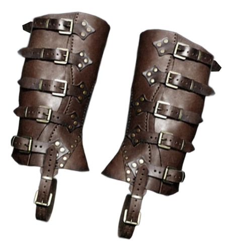 Botas Steampunk Cubre Tapas Elegantes Polainas Café