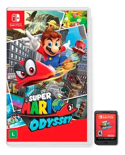 Jogo Nintendo Switch Super Mario Odyssey Mídia Física