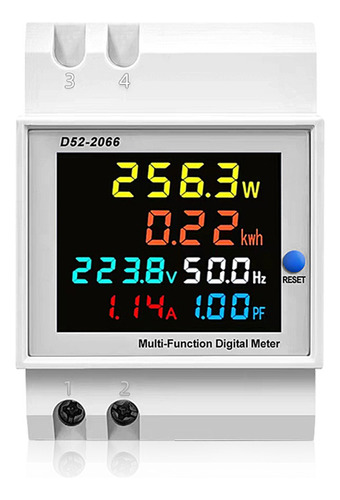 * Medidor Eléctrico Monofásico Lcd Energía Factor Potencia