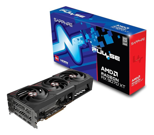 Placa De Video Amd Sapphire Pulse Rx 9070 Xt 16gb
