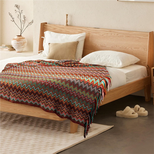 Manta De Cobija Punto Sofá Y Cama, Boho Manta Suave Y Cálido