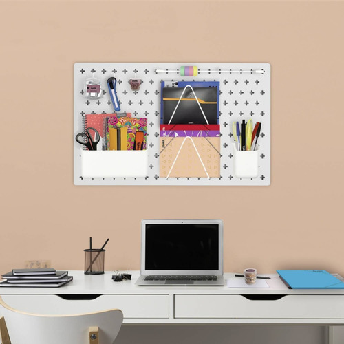 Set Organizador Para Pared Con Accesorios Blanco Afj