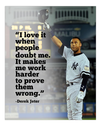 Amor Cuando Gente Duda De Derek Jeter Arte De Pared Cit...