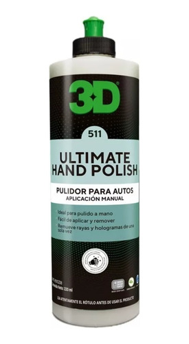 Ultinate Hand Polish Pulimento  De Corte Para Uso Manual 3d