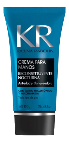 Karina Rabolini Crema Para Manos Reconstituyente Nocturna Acido Hialuronico Y Niacinamida