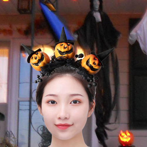 . Diadema De Halloween, Diadema De Calabaza, Accesorios Para