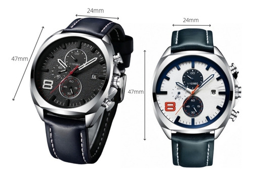 Reloj De Cuarzo De Moda Para Hombre De 2 Piezas