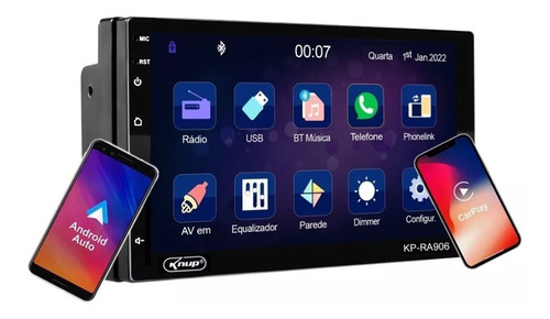 Som Automotivo Android Auto Carplay Renegade 2020 2021 22 23