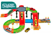 Comprar Super Pista Infantil De Carrinhos 30 Pçs Diversos Acessórios